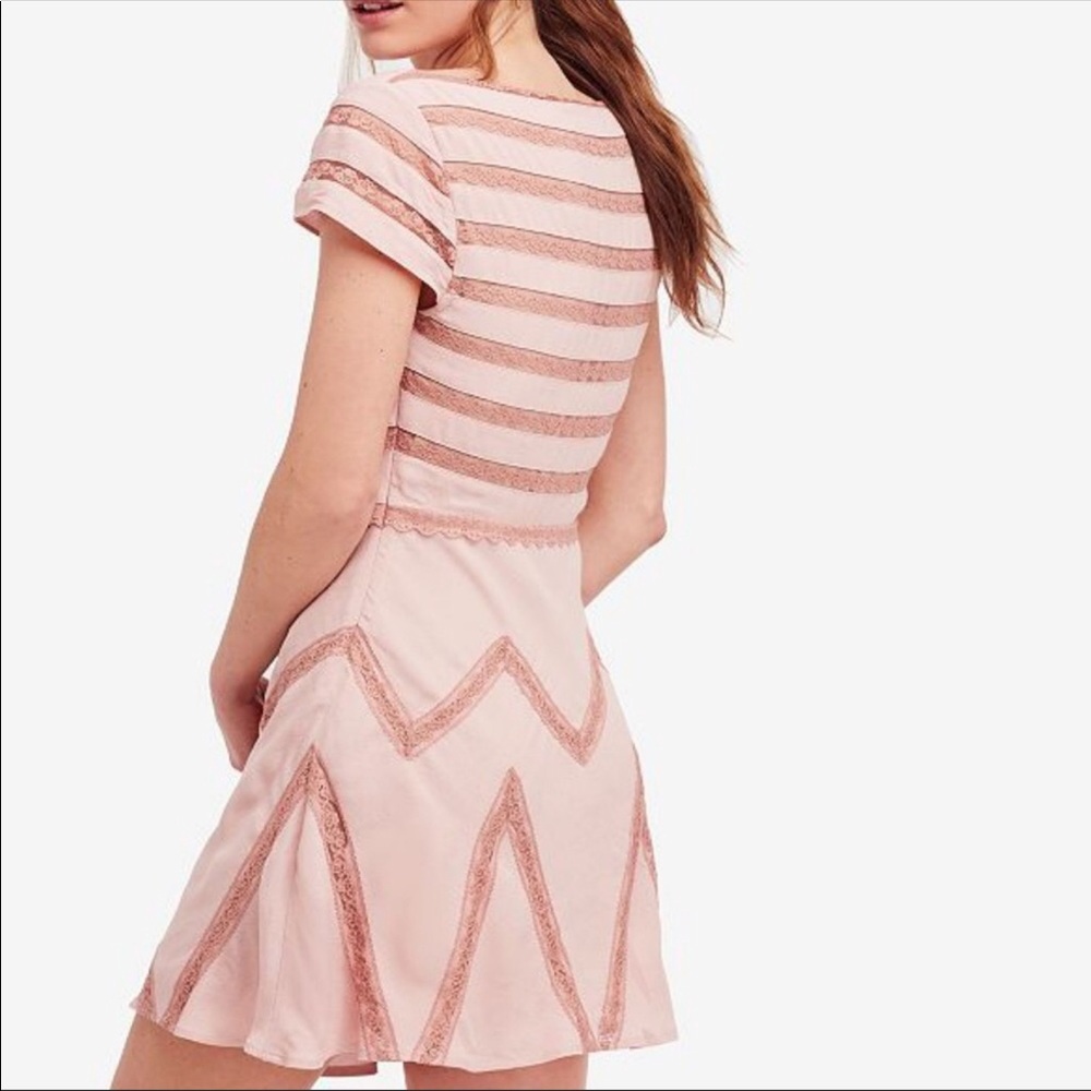 Free People Elle Mini Dress In Toasted Mink NWT - Picture 3 of 8